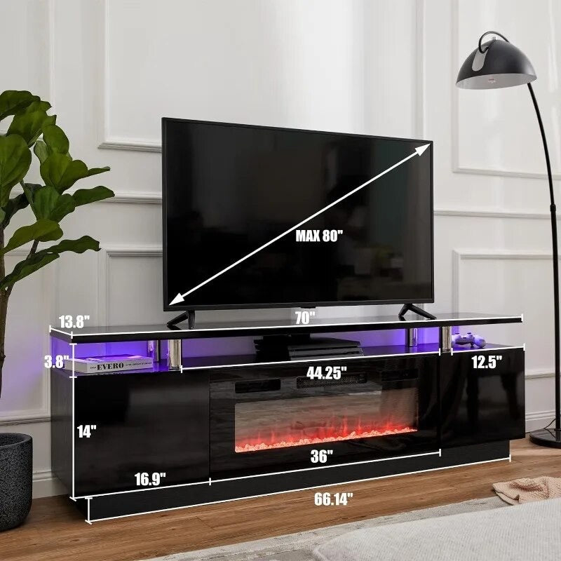 TV-Schrank mit Kamin inklusive