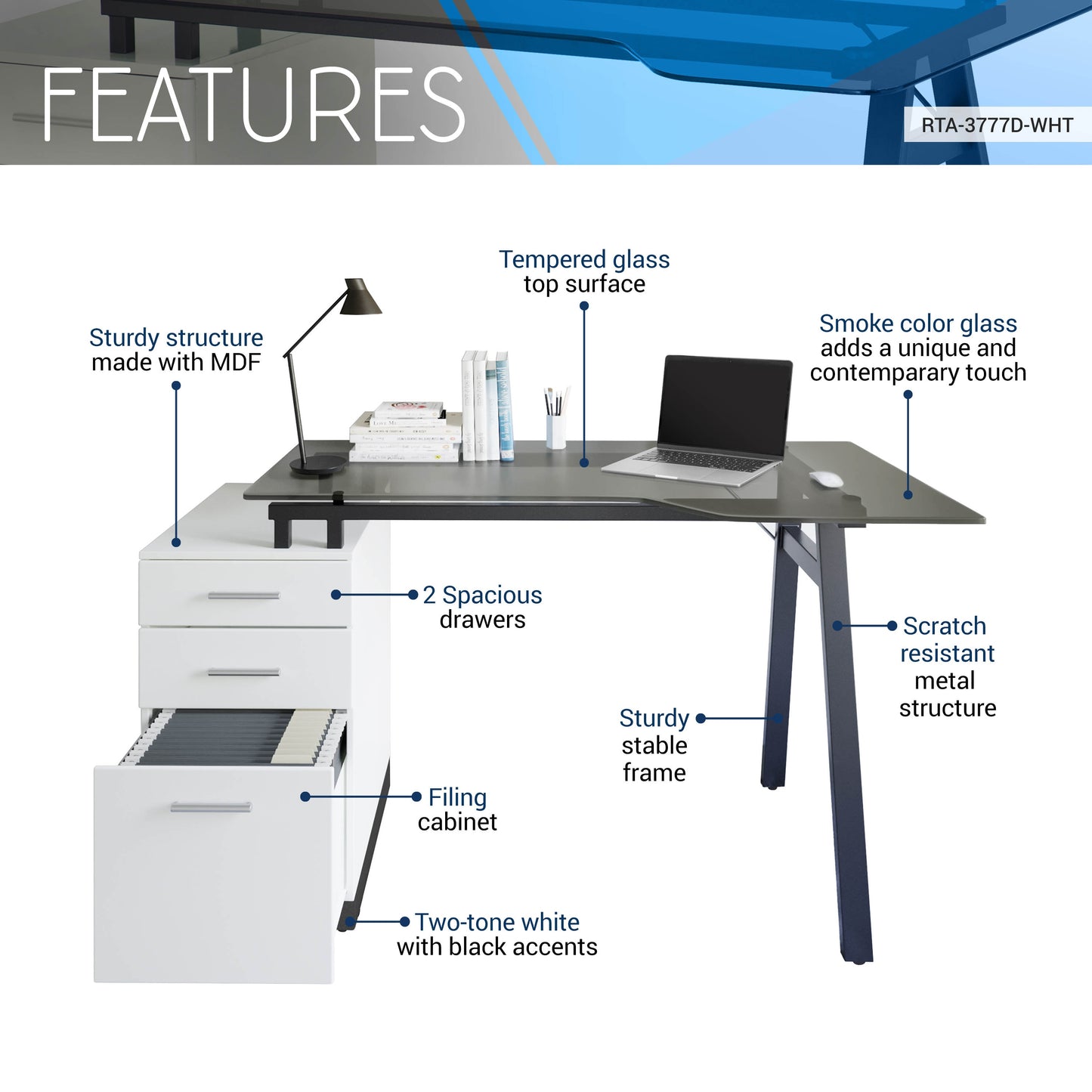 Modern Home Office Computer Desk