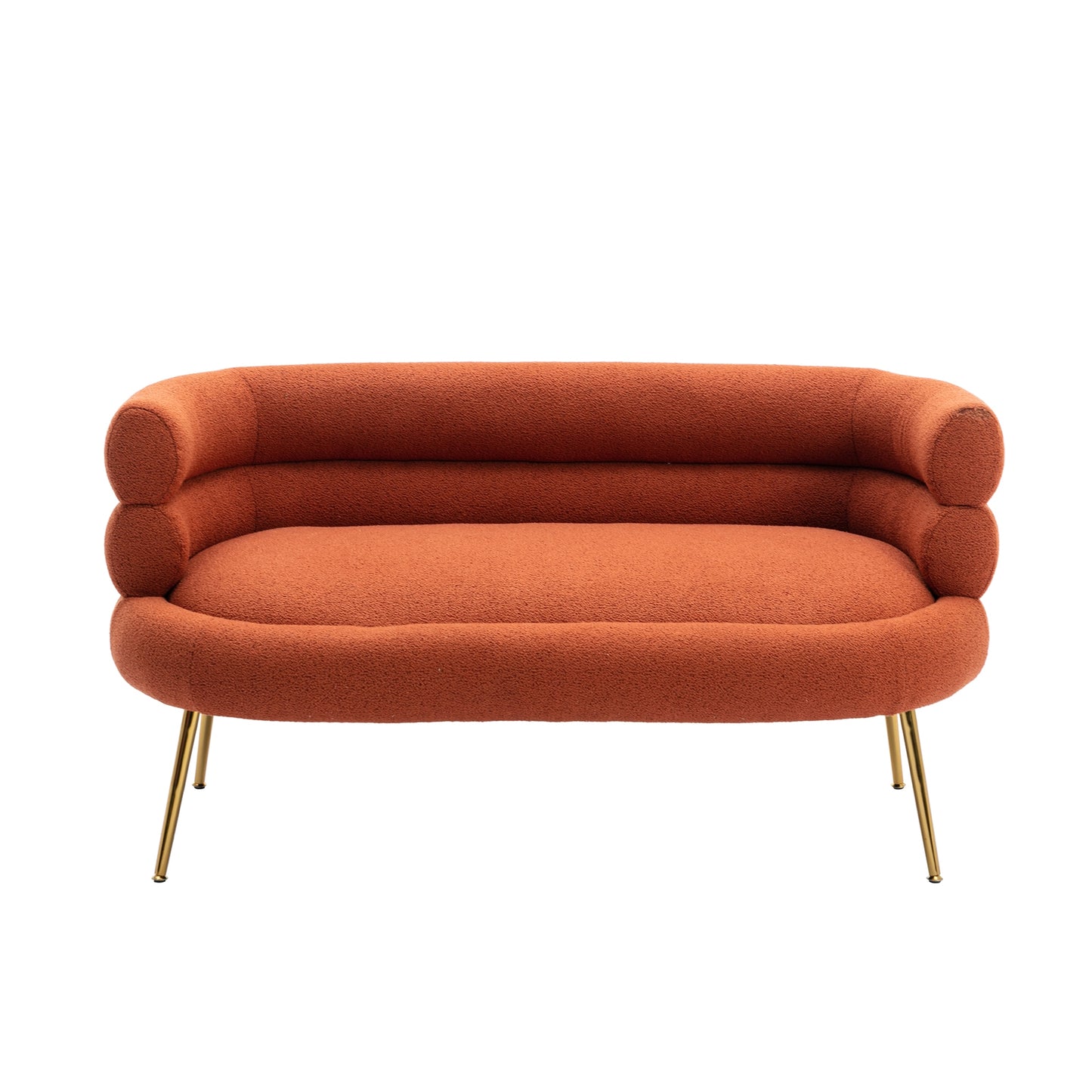 Leisure Sofa with Golden Stainless Steel Feet