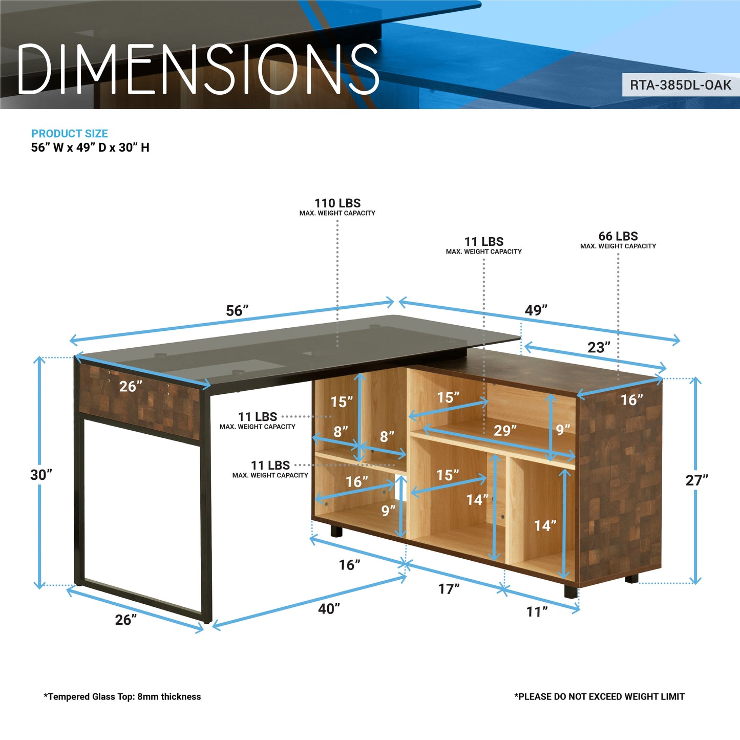 Oak L-Shaped Corner Desk