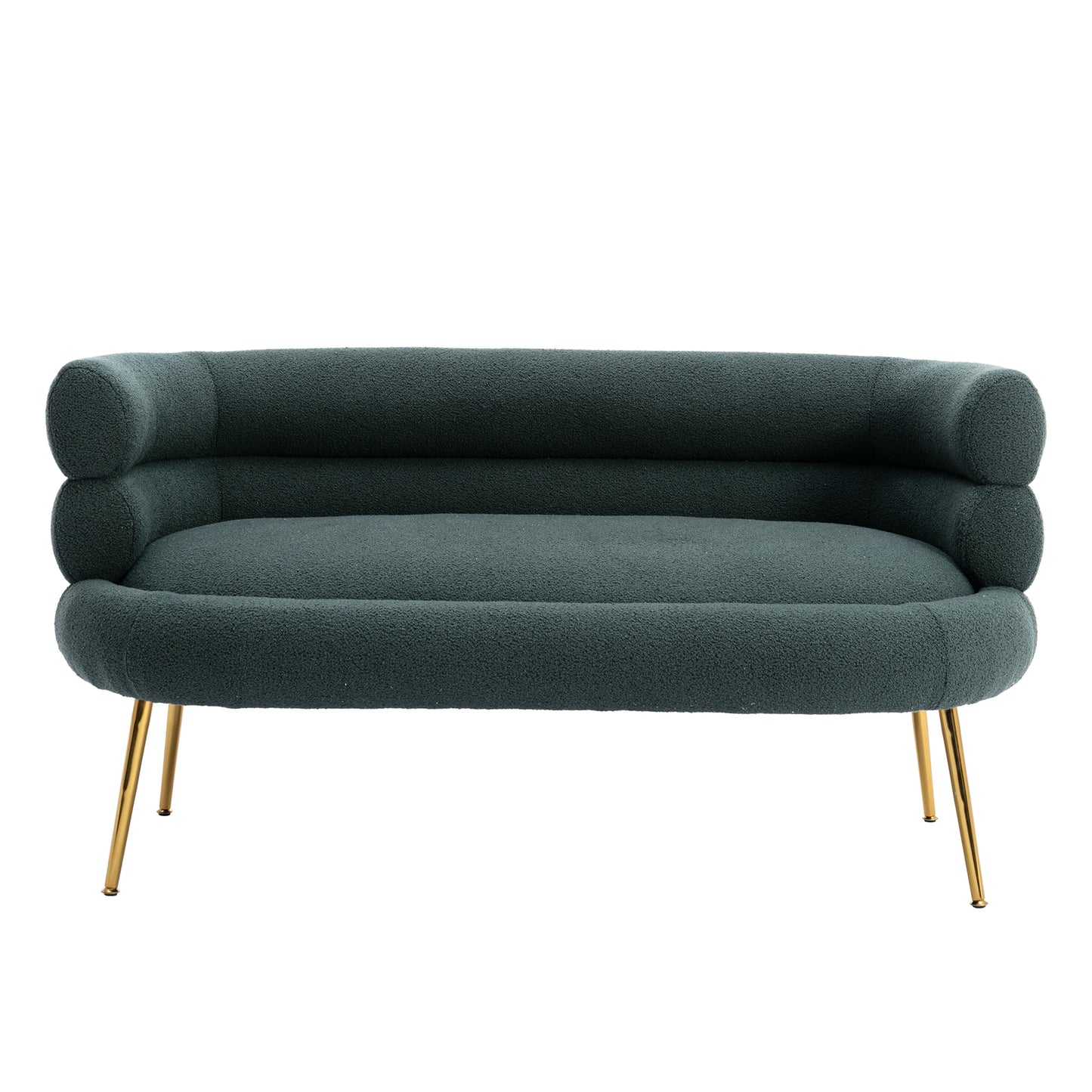 Leisure Sofa with Golden Stainless Steel Feet