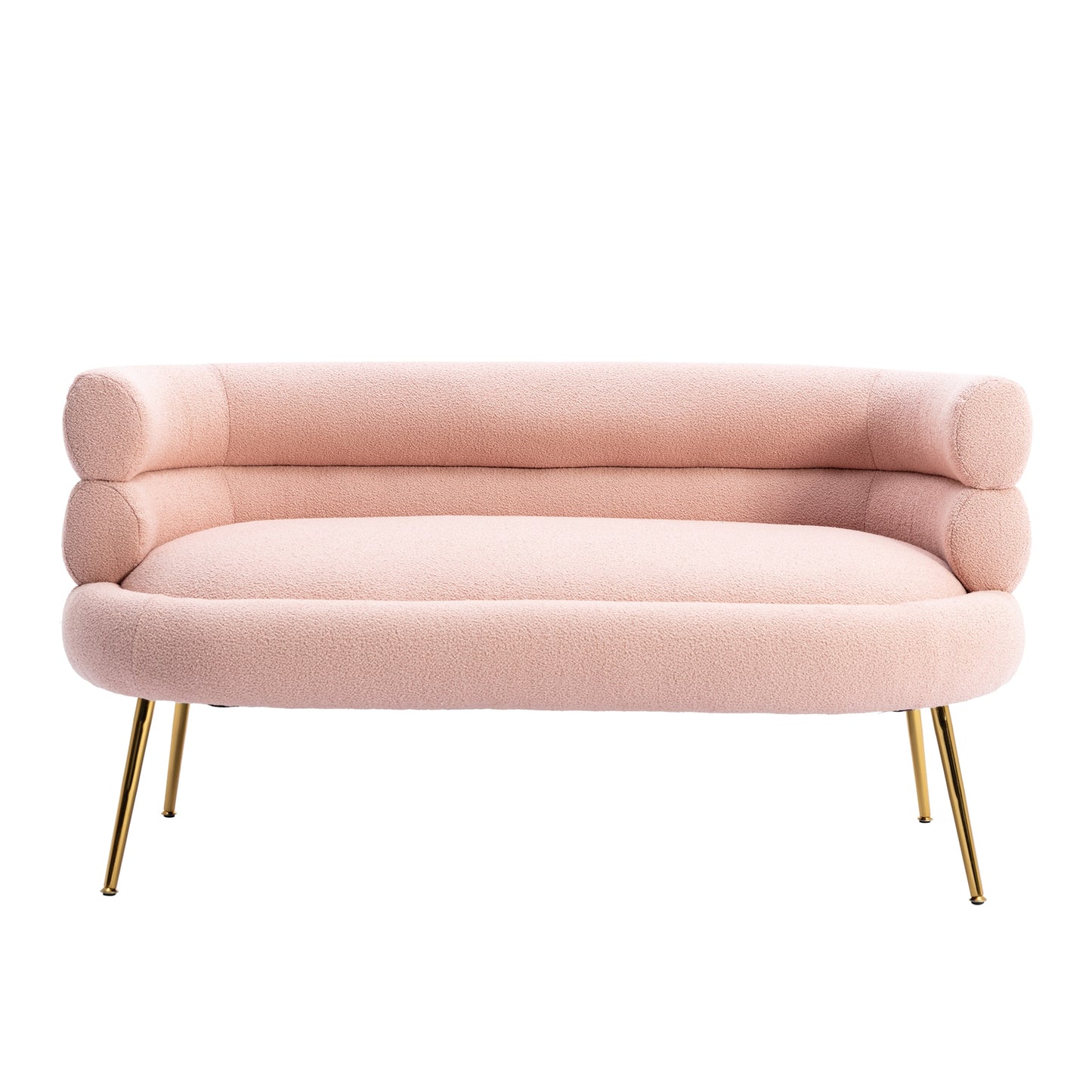 Leisure Sofa with Golden Stainless Steel Feet