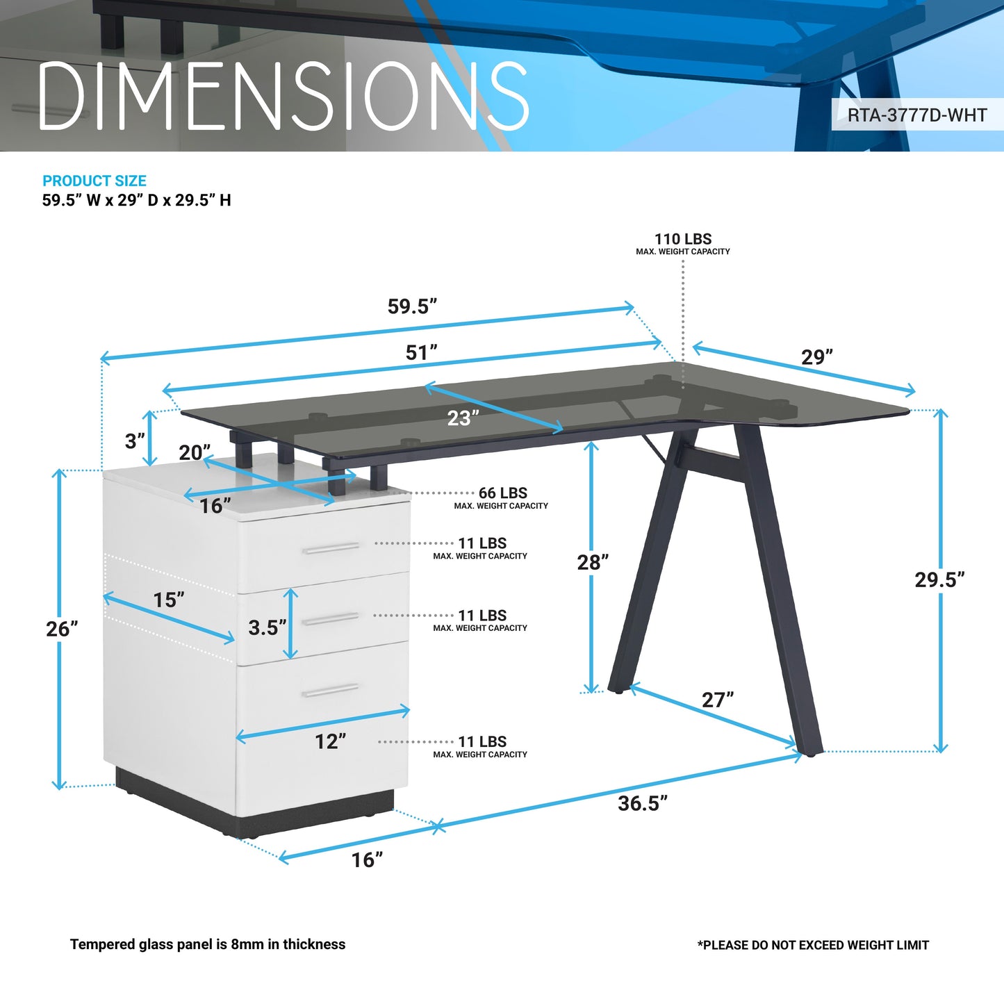 Modern Home Office Computer Desk