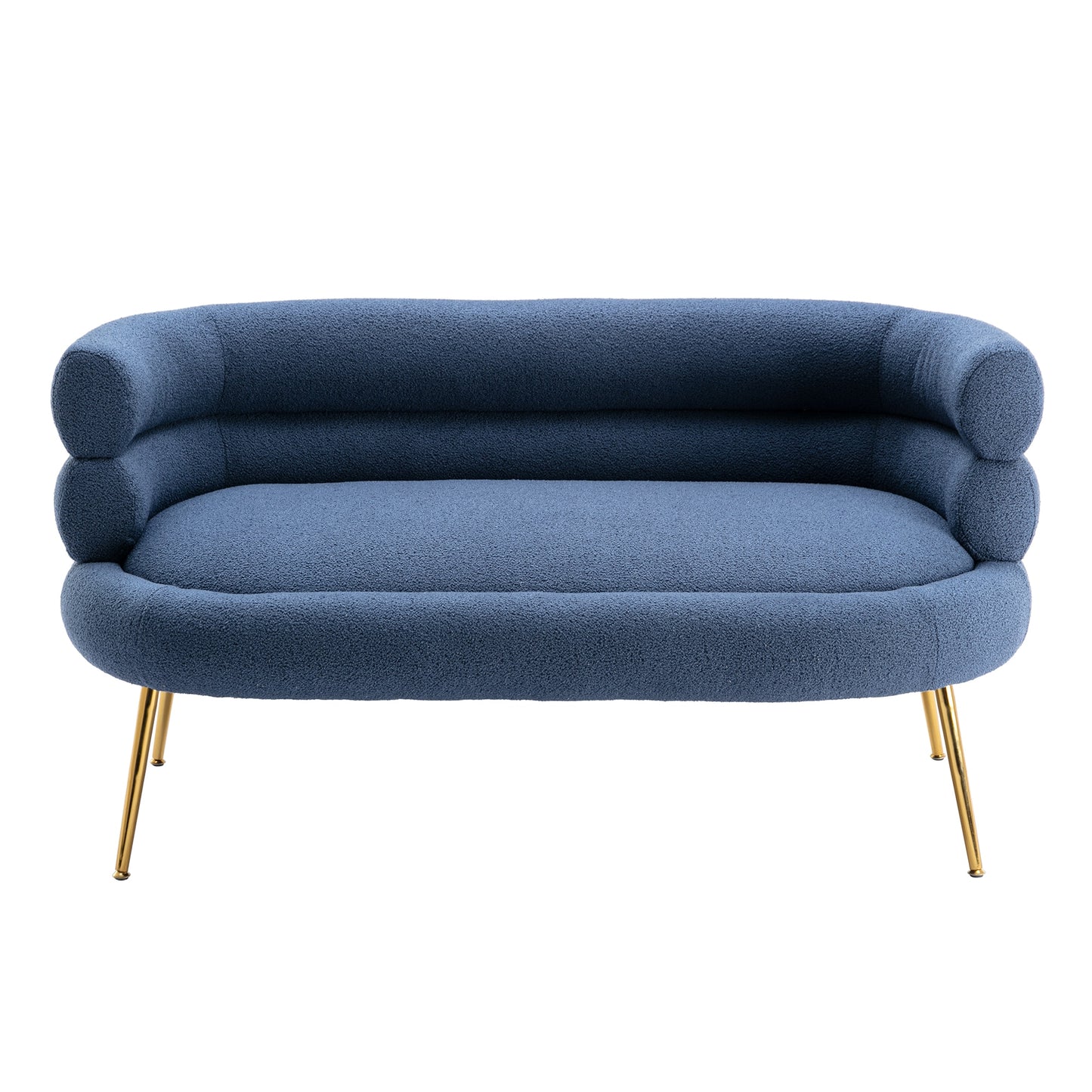 Leisure Sofa with Golden Stainless Steel Feet