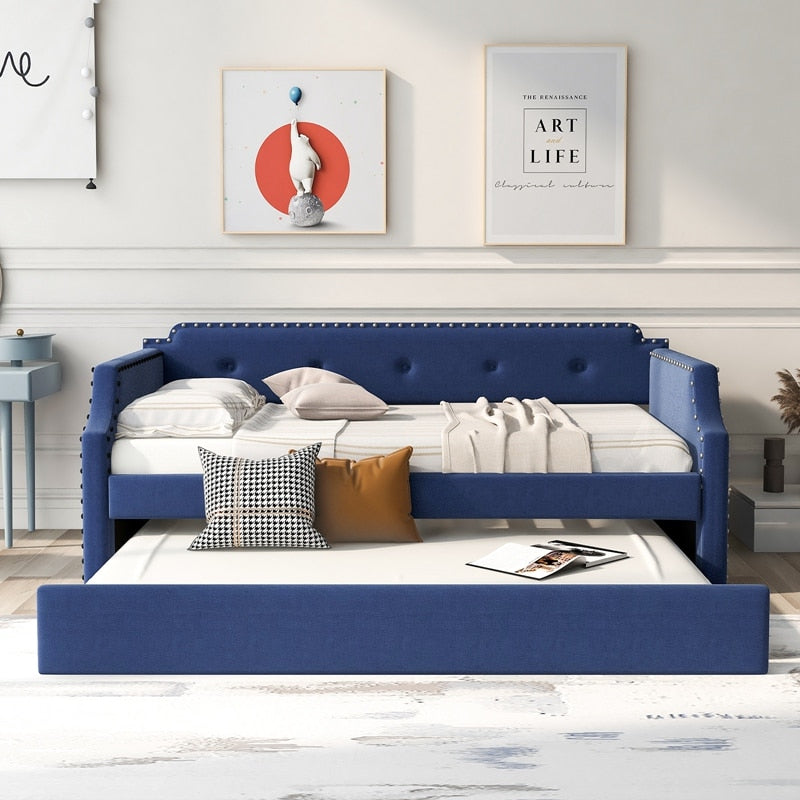 Gepolstertes Tagesbett + Rollbett