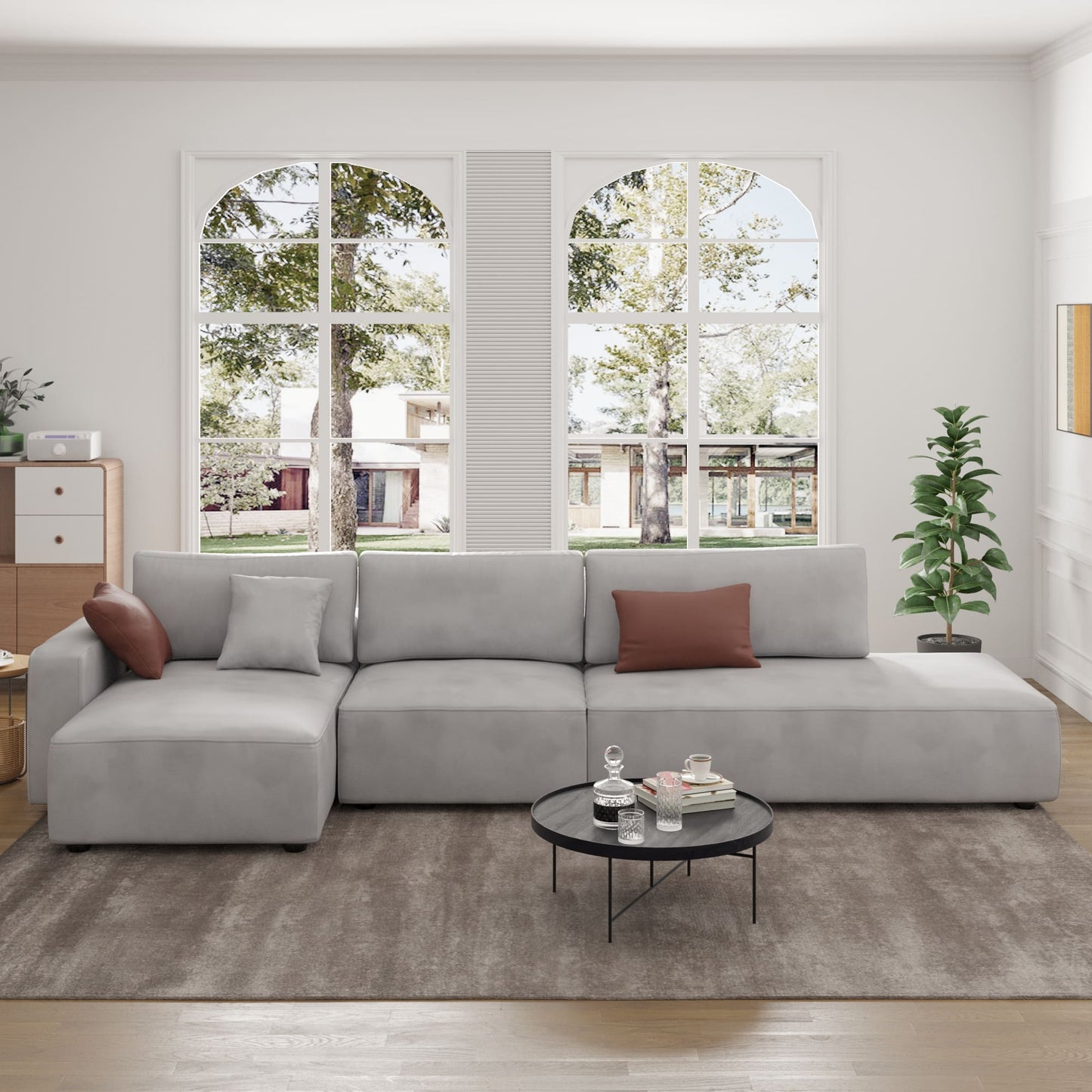 3-teiliges modulares Sofa