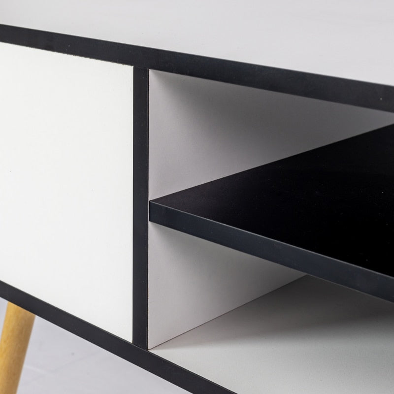Simple Black & White Coffee Table