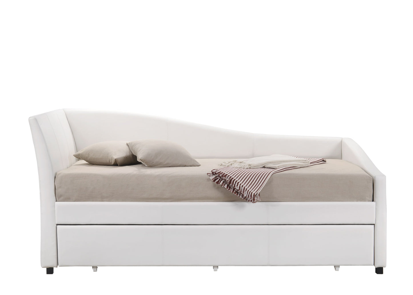 White Curved Daybed