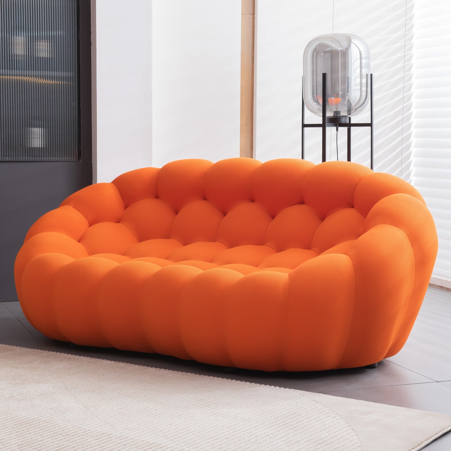 Dimensions 3 seater: 240cm/113cm/78cm
Dimensions 2 seater: 190cm/114cm/76cm
Dimensions single seat: 118cm/115cm/68cm
Type: Living Room Furniture
Style: Chesterfield Sofa
Specific Use: Living Room Sofa
Material: Fabric
General Use: Home Furniture
Filling: Sponge
Fabric: Composite Fabrics
Combination: U-shaped
Appearance: Modern Style