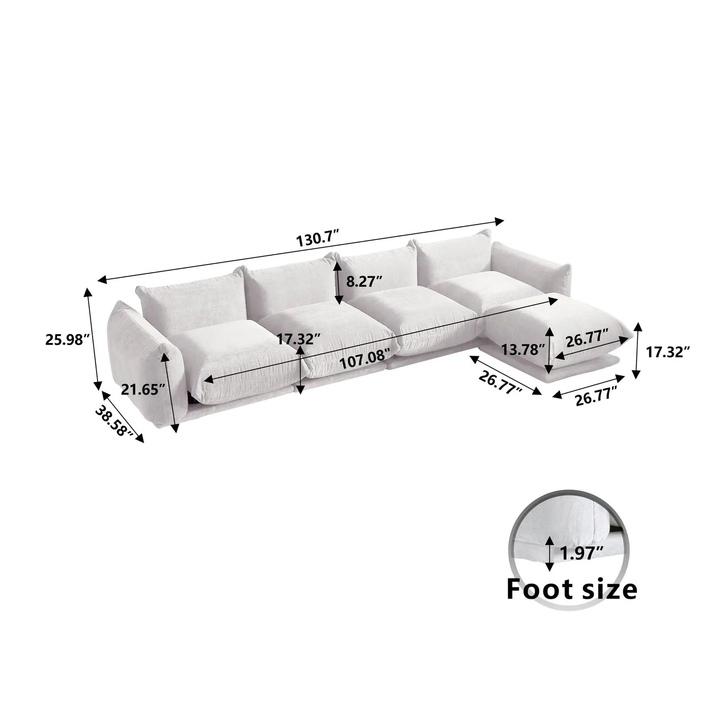Minimalist Modern Floor Couch