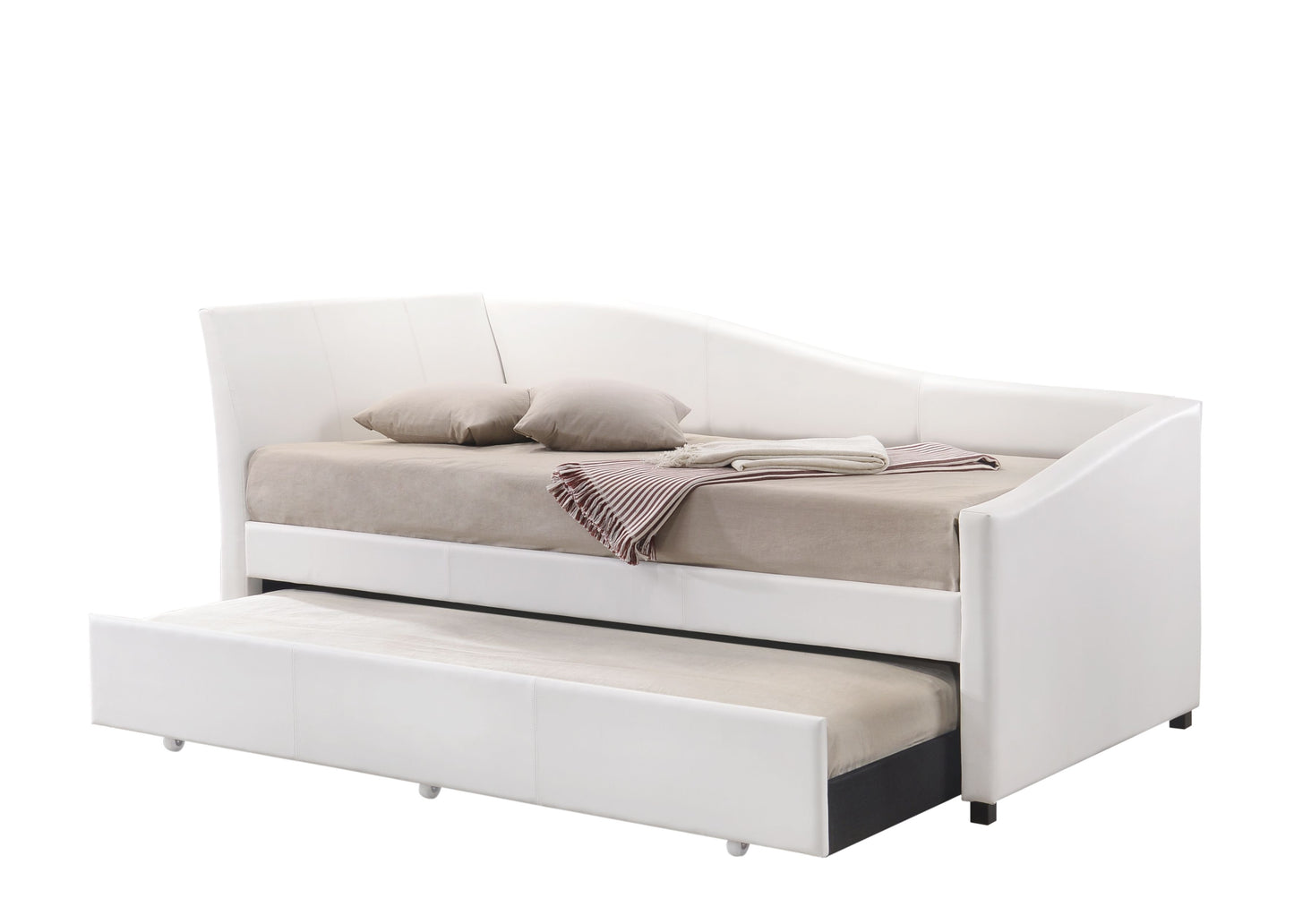 White Curved Daybed