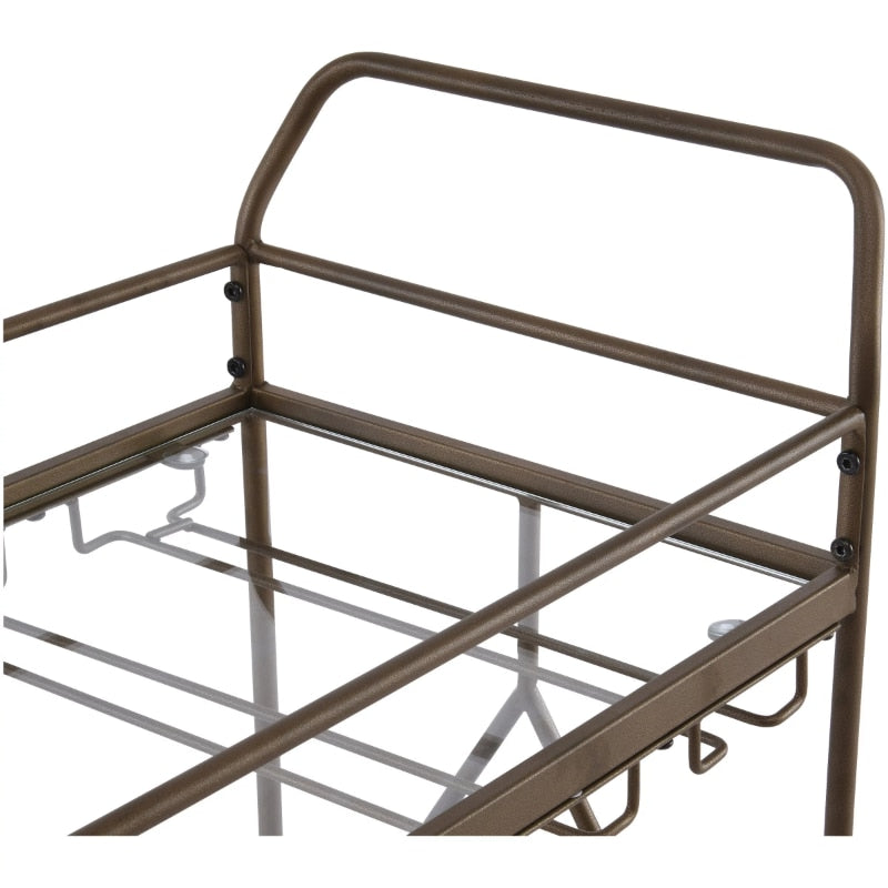Barwagen aus goldbronzefarbenem Metall