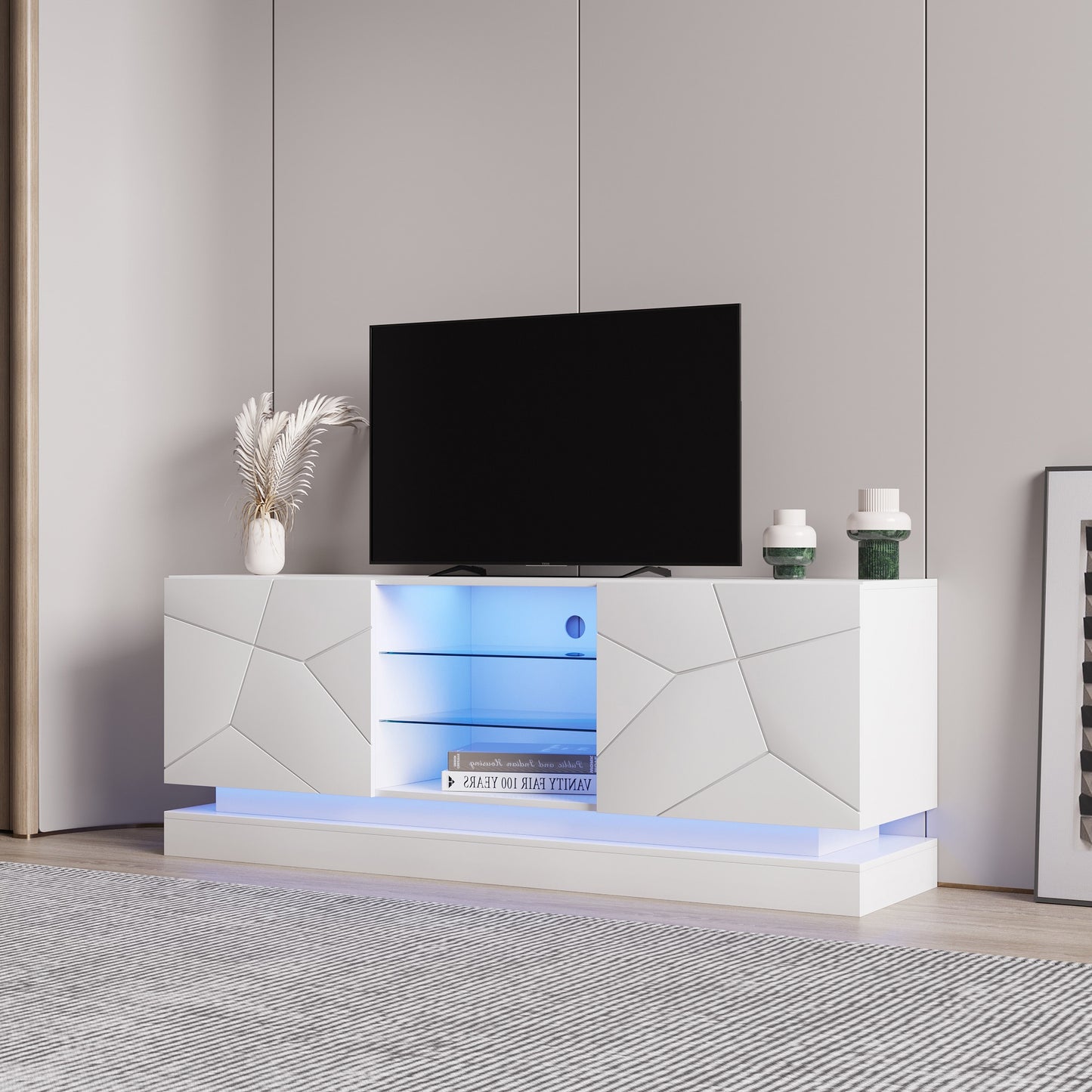 TV-Schrank mit LED-Leuchten