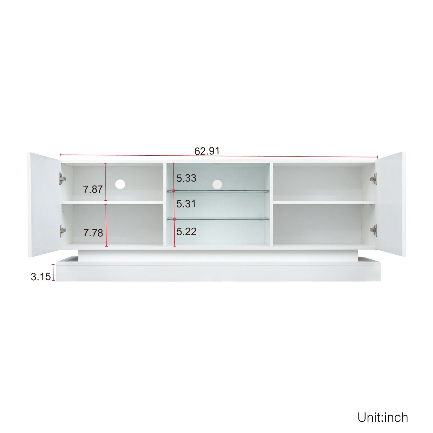 TV-Schrank mit LED-Leuchten