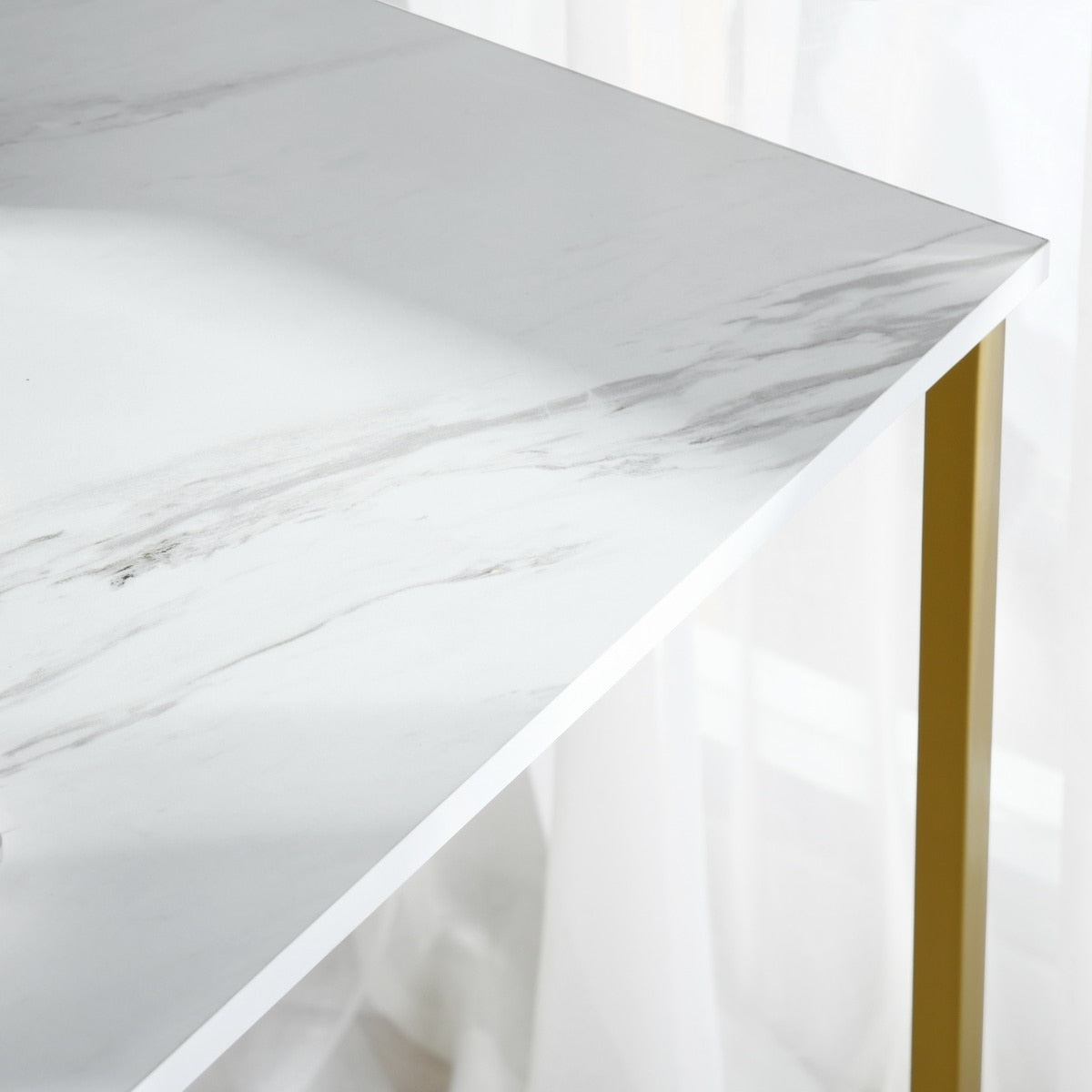 Marble Computer Desk