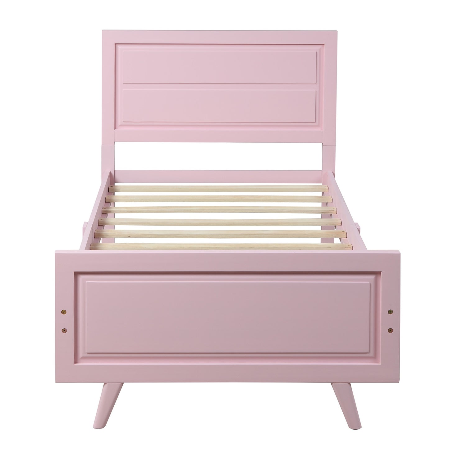 Twin-Plattformbett aus Holz