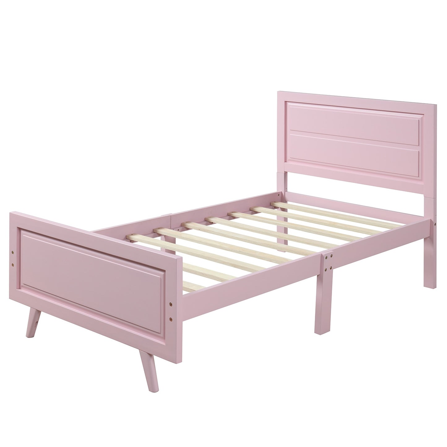 Twin-Plattformbett aus Holz