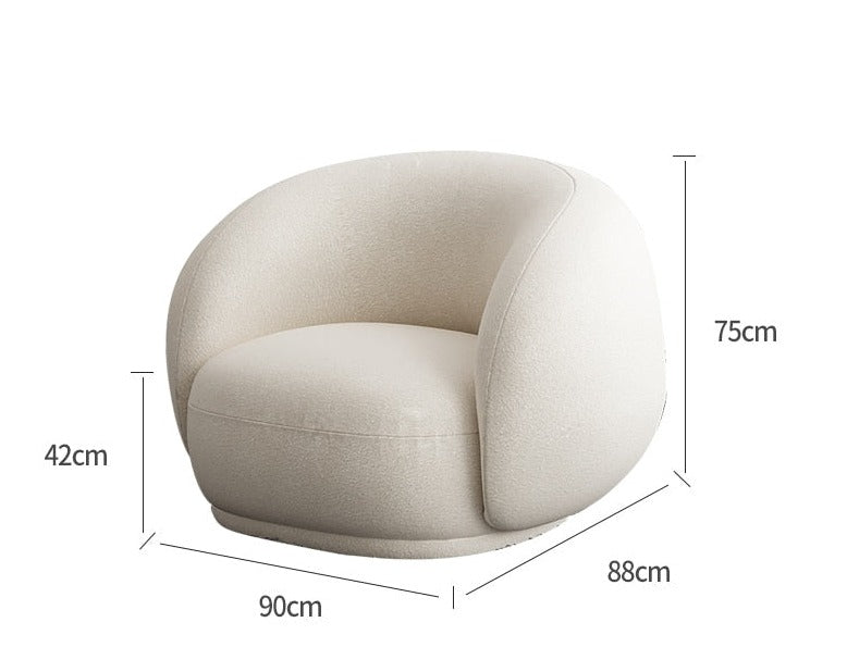 Geschwungene moderne Cloud-Couch