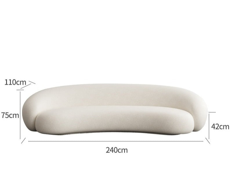 Geschwungene moderne Cloud-Couch