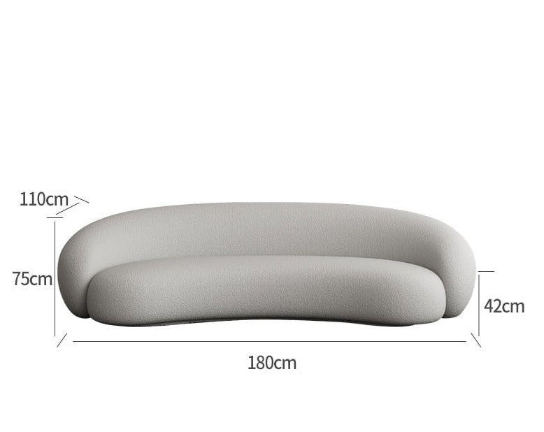 Geschwungene moderne Cloud-Couch