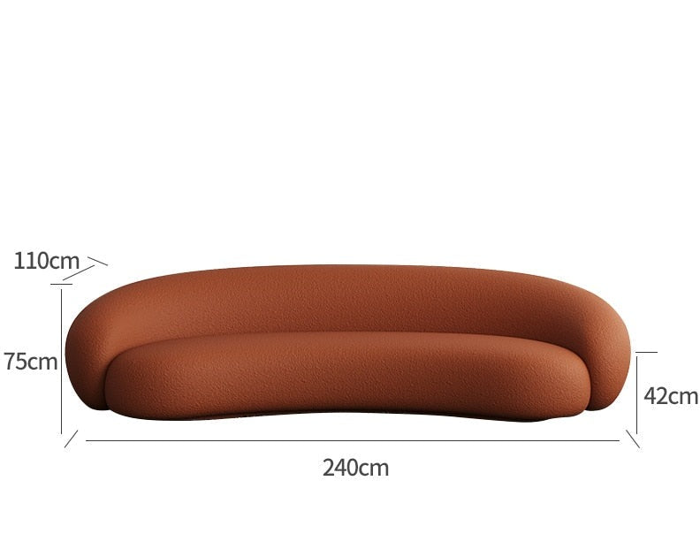Geschwungene moderne Cloud-Couch