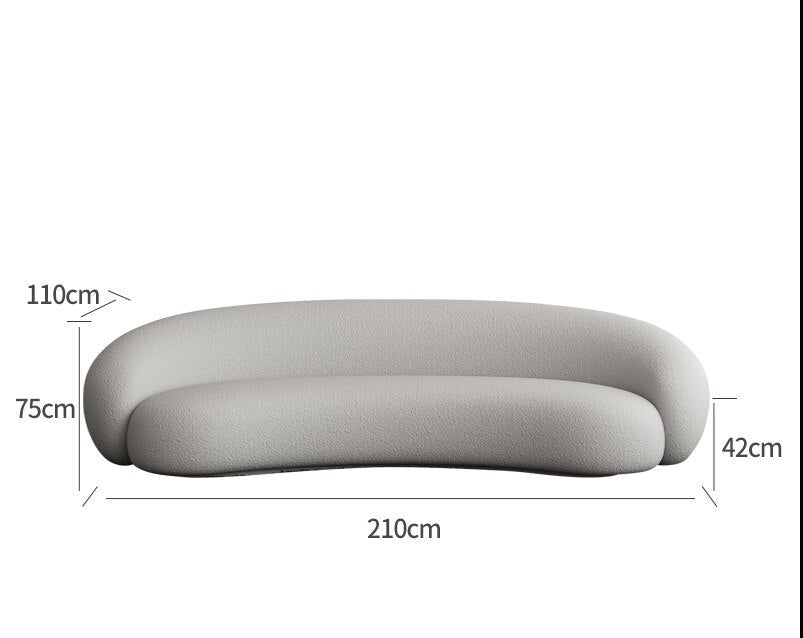 Geschwungene moderne Cloud-Couch