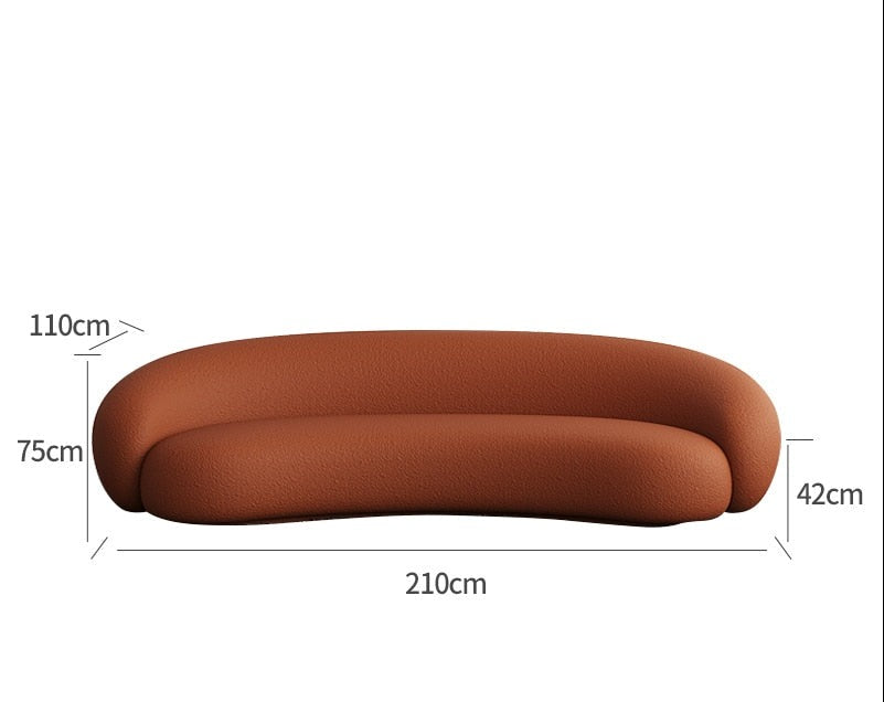 Geschwungene moderne Cloud-Couch
