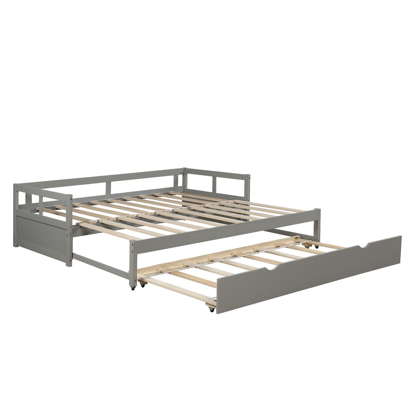 Grey Extending Daybed With Trundle