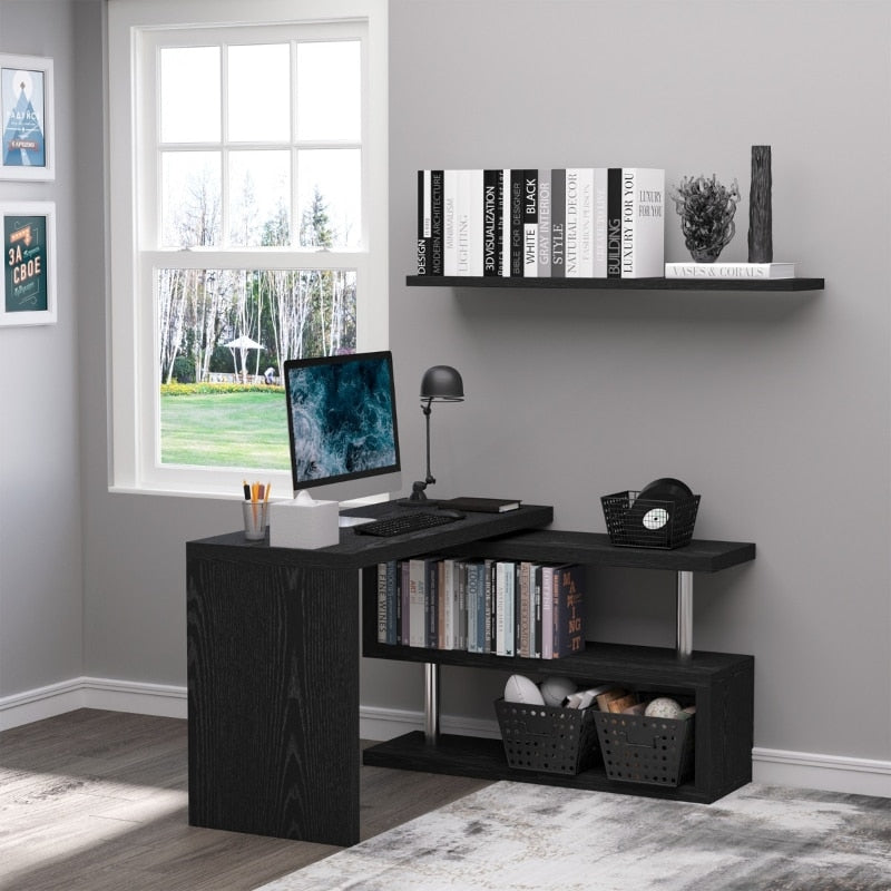 Black 360° Rotating Desk