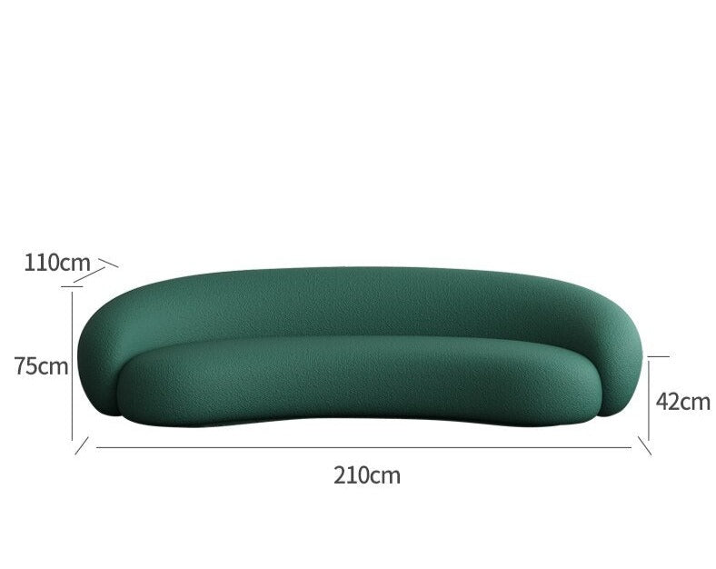 Geschwungene moderne Cloud-Couch