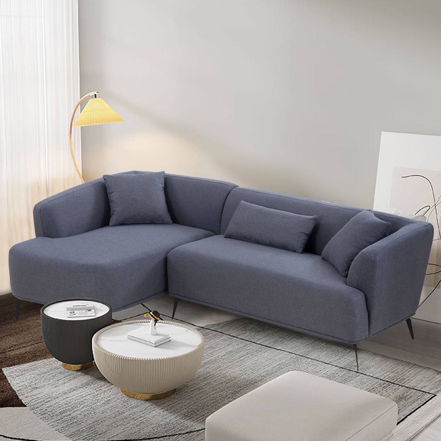 Classic L Shaped Sectional Sofa + Chaise