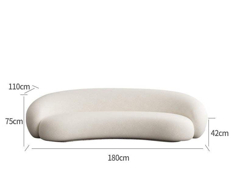 Geschwungene moderne Cloud-Couch