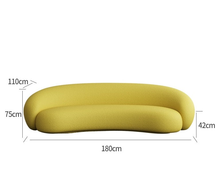 Geschwungene moderne Cloud-Couch