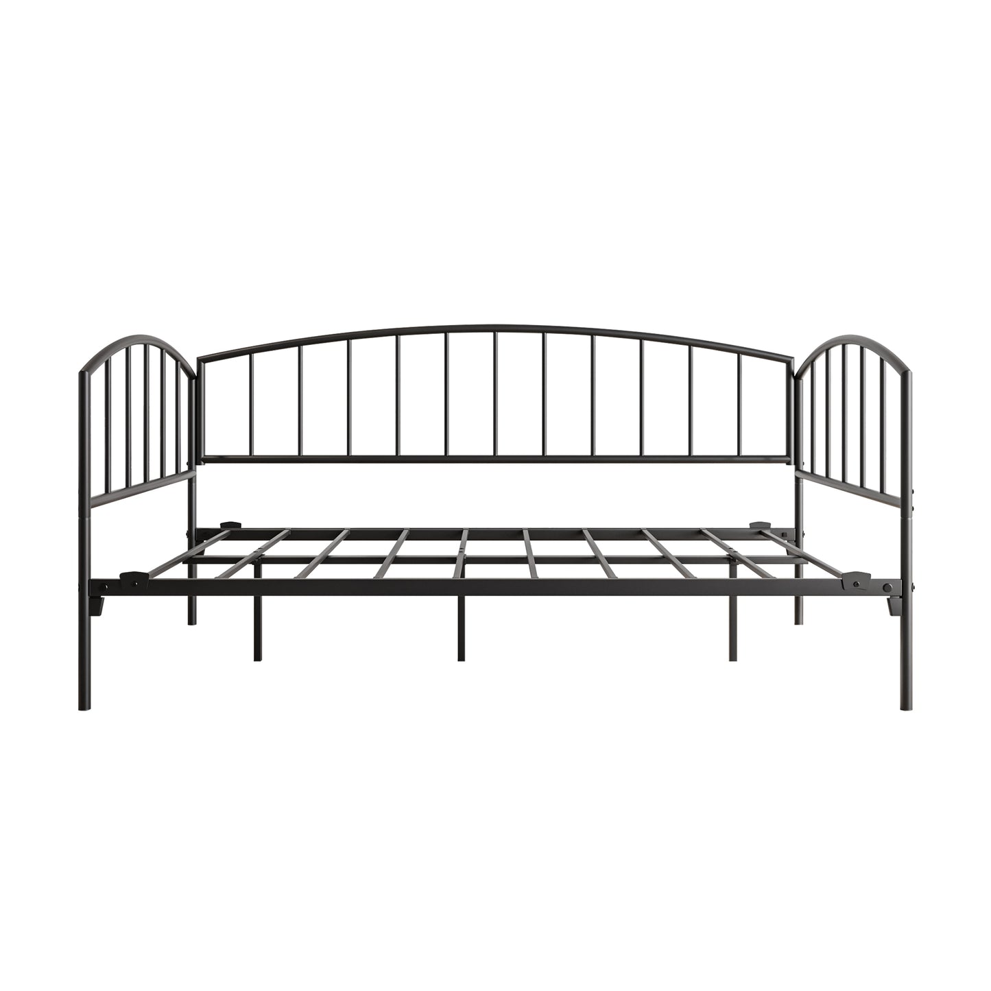 Black Metal Striped Daybed