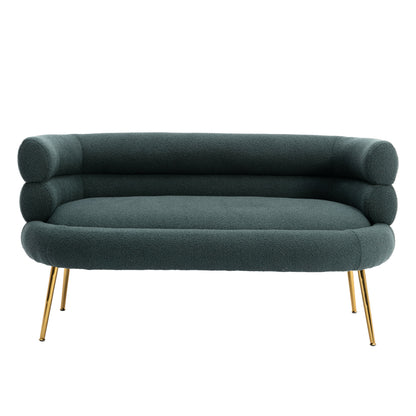 Leisure Sofa with Golden Stainless Steel Feet