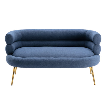 Leisure Sofa with Golden Stainless Steel Feet