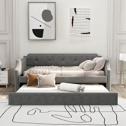 Gepolstertes Tagesbett + Rollbett