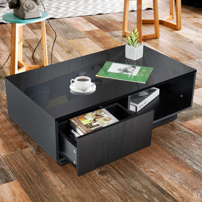 High Gloss Coffee Table + LED
