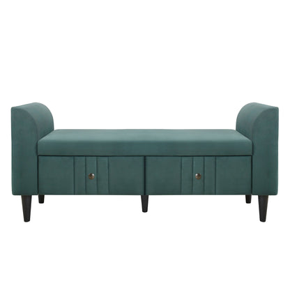 Upholstered Velvet 4-Piece Bed Set