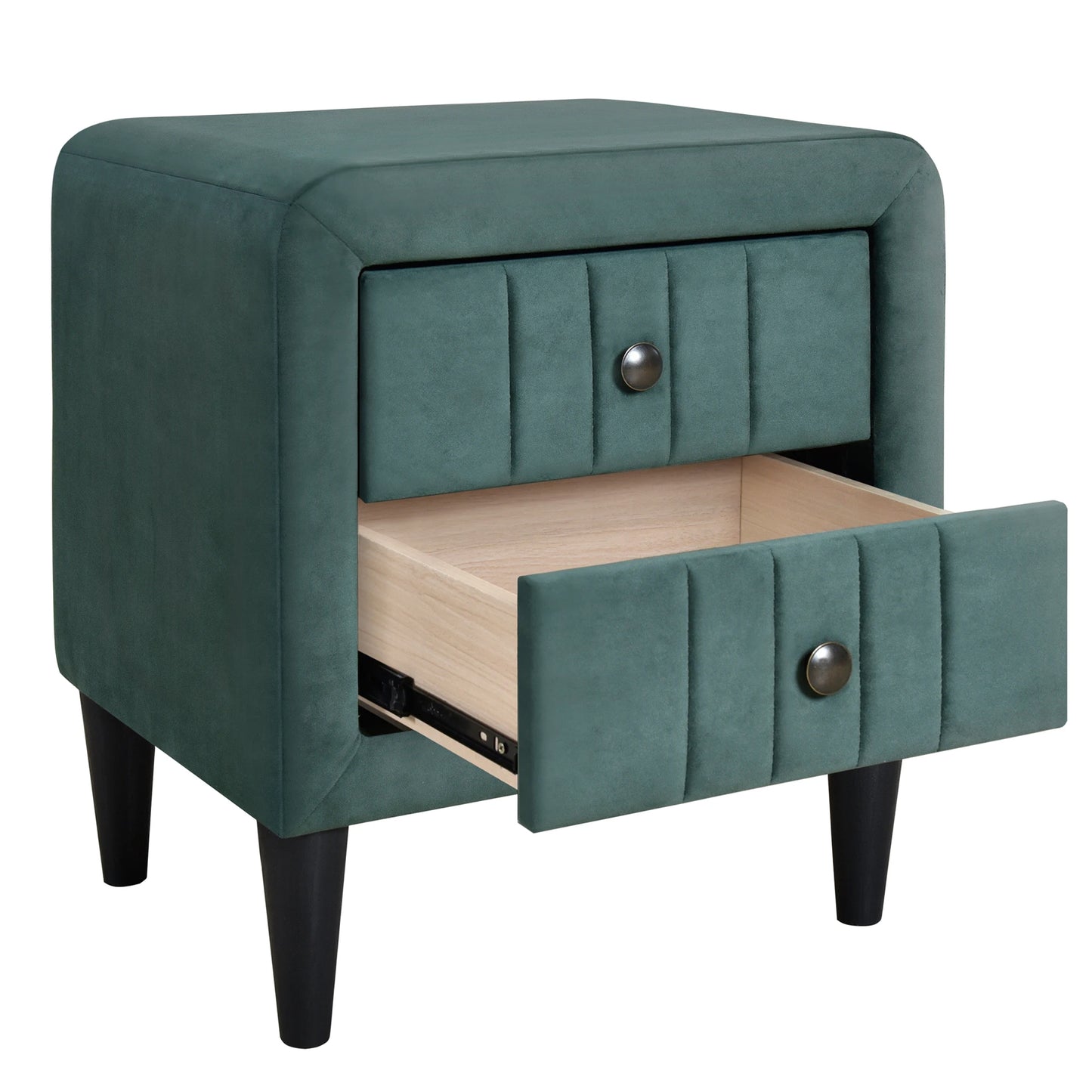 Upholstered Velvet 4-Piece Bed Set