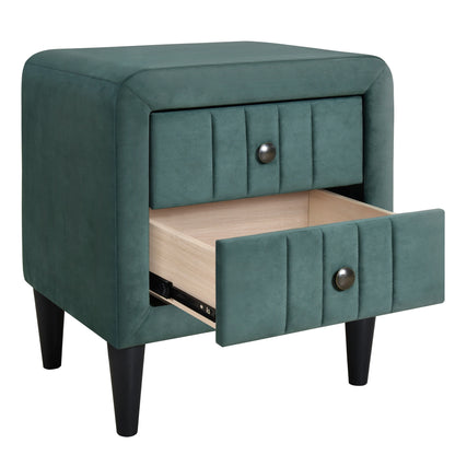 Upholstered Velvet 4-Piece Bed Set