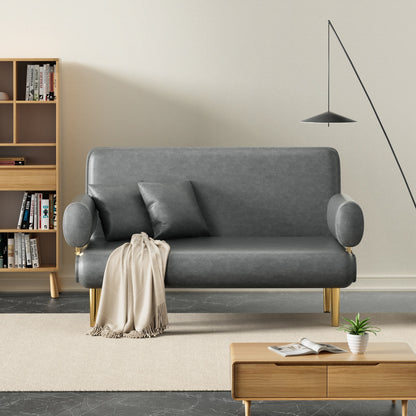 Leather Convertible Sleeper Sofa