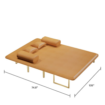 Leather Convertible Sleeper Sofa