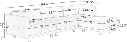 Convertible Sectional with Reversible Chaise