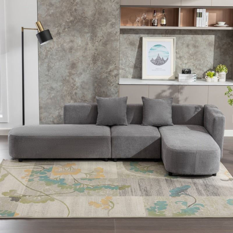 Grey Luxury Modern Style Sofa