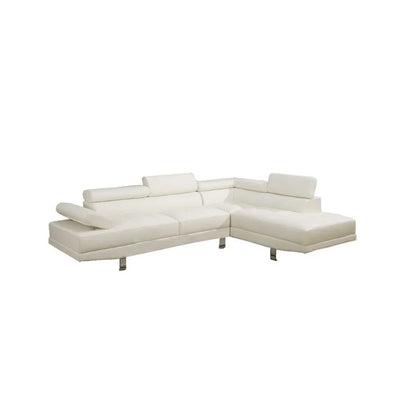 Adjustable Headrest Sectional Sofa + Chaise