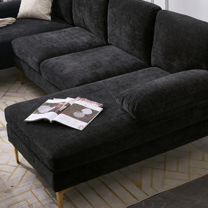 Reversible U-Shaped Sectional with Double Chaise