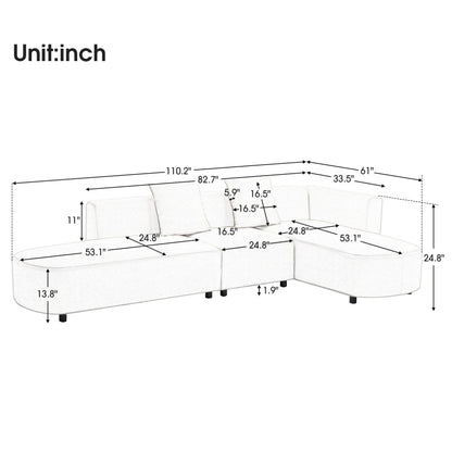 Grey Luxury Modern Style Sofa