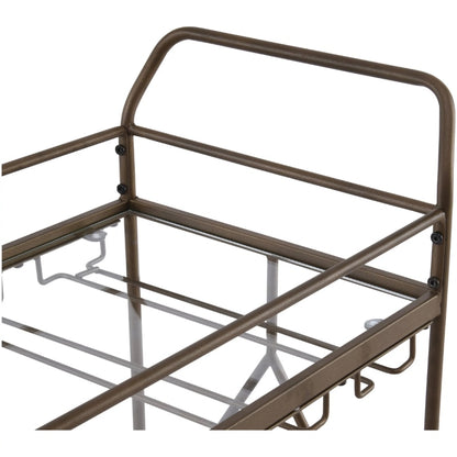Barwagen aus goldbronzefarbenem Metall