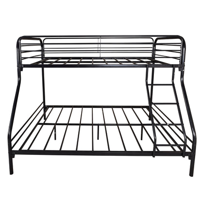 Twin Over Full Bunk Bed Frame With Inclined Ladder